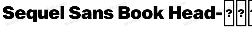 Sequel Sans Book Head字体转换